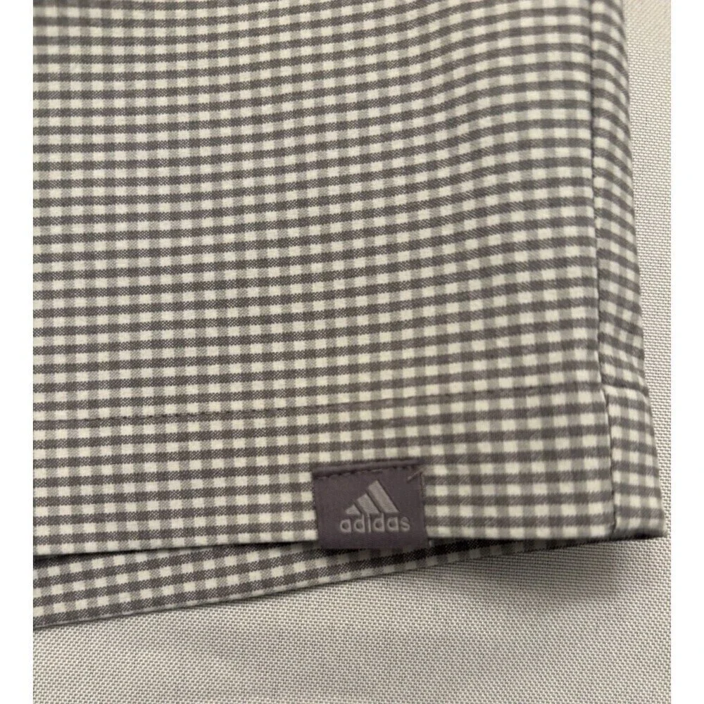 ADIDAS Gray Gingham Golf Short Men's 40 Performance 10